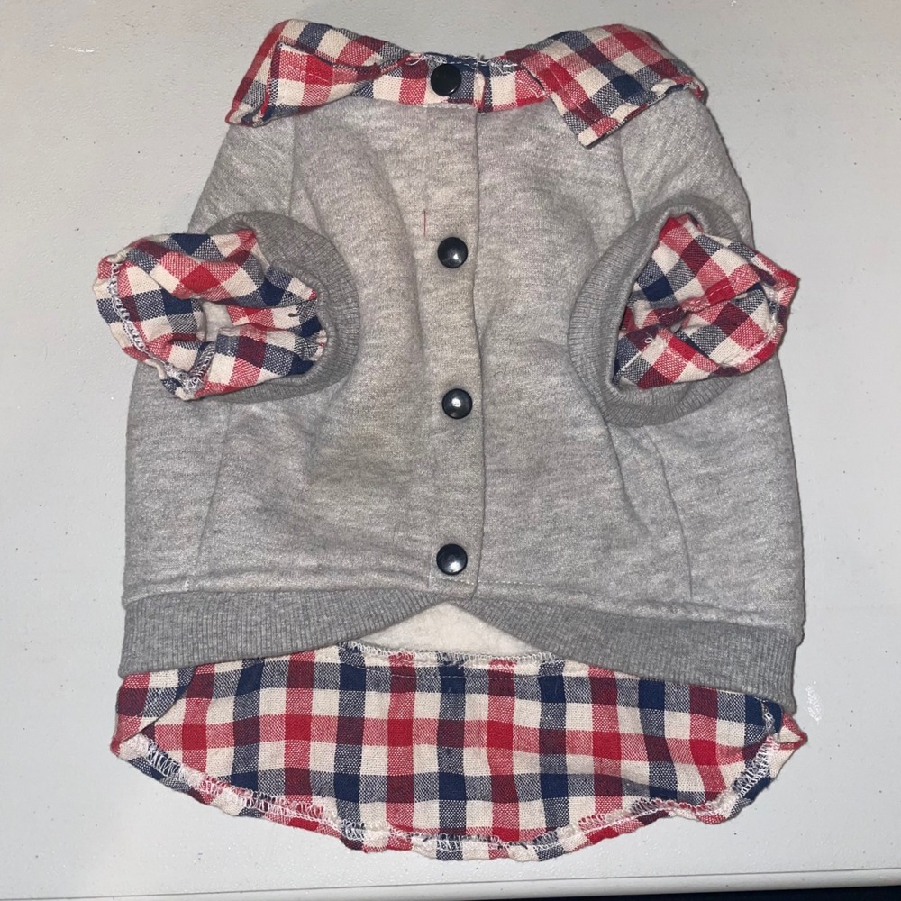 Small Dog Sweater Plaid